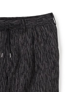 JOSEPH HOMME 【新素材】ブラッシュストロークジャガード　　ドロスト付タック入りテーパードパンツ / PEGG TUCK グレー系