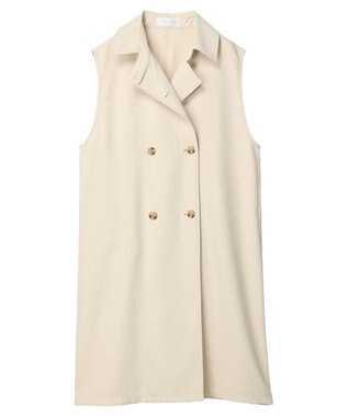 Green Parks トレンチロングジレ Ivory