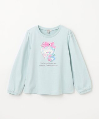 ANY KIDS 【チェリーベリーシリーズ】フルーツジャム 長袖 Tシャツ ミント×ハーバリウム