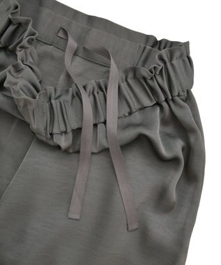 AMERICAN HOLIC サテンリラックスイージーパンツ Charcoal Gray