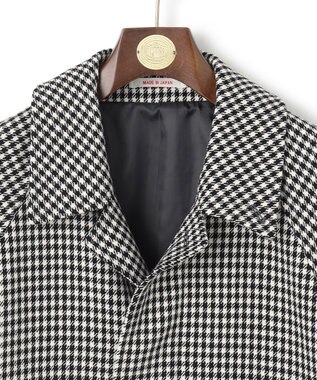 J.PRESS MEN 【J.PRESS ORIGINALS】T/W LIGHT TWEED BALMACAAN COAT / JAPAN MADE ブラック系3