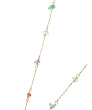 AMERICAN HOLIC サザレ天然石ネックレス Orange