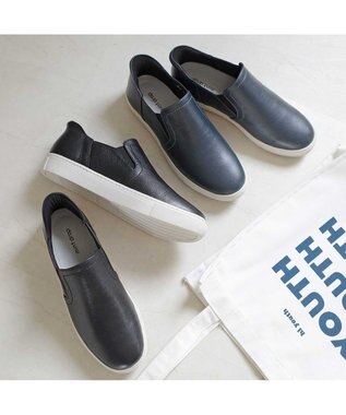 Pointer 本革スライドオンスリッポン ブラック