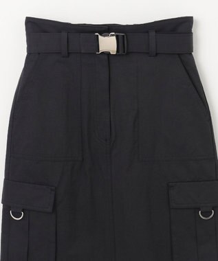 GRACE CONTINENTAL ツイルワークスカート ブラック