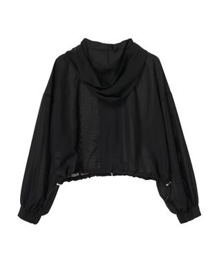 earth music&ecology シアーフードブルゾン Black