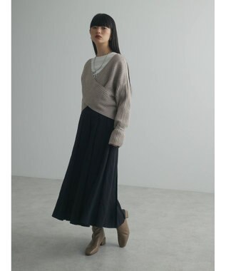 Green Parks armonia．フレアスカート Black
