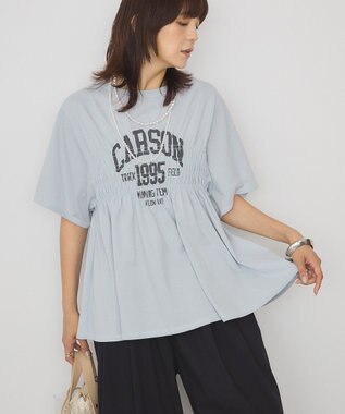 AMERICAN HOLIC シャーリングプリントTシャツ Light Gray