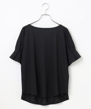 #Newans 【乾燥機可能/接触冷感】タックスリーブカットソー ブラック