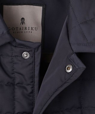 GOTAIRIKU 【仕事で着用可】ブライトメモリーストレッチ キルティングジャケット ネイビー系
