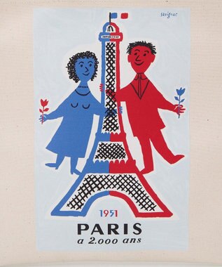 TOPKAPI 【Breath TOPKAPI】サヴィニャック × Breath TOPKAPI アート プリント フラット オーガニックキャンバス トート バッグ レッド