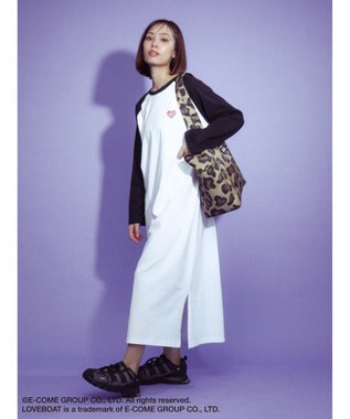 Green Parks ■別注　ＬＯＶＥ　ＢＯＡＴ　ラグランワンピース White