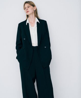 uncrave ウォッシャブルドライサップ ジャケット ブラック(WEB限定カラー）