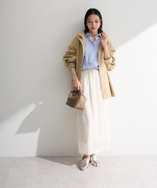 Green Parks ３Ｄレース刺しゅうスカート Ecru