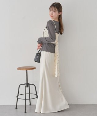 earth music&ecology ２ＷＡＹドットリボンビスチェ Ivory