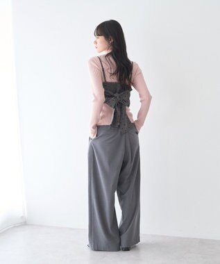 earth music&ecology ２ＷＡＹドットリボンビスチェ Gray