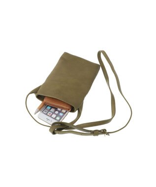 genten ゴートベーシック スマホショルダー カーキ