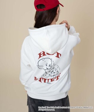 WEGO 【ユニセックス着用ITEM/裏起毛】HOTSTUFFグラフィックプルオーバー ホワイト