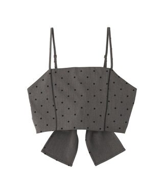 earth music&ecology ２ＷＡＹドットリボンビスチェ Gray