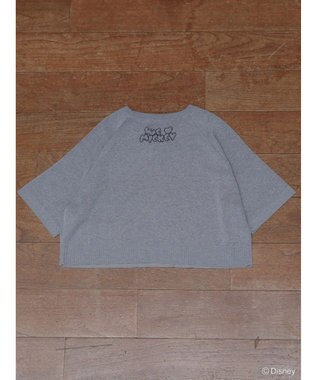 Green Parks ミッキーフレンド／五分袖ジャガードプルオーバー Gray Mixture