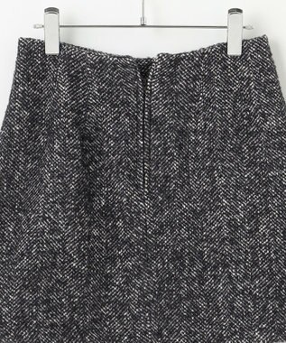 #Newans 【セットアップ可能】裏地キュロットツイードスカート グレー