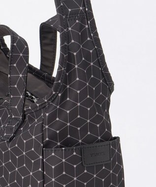 Y'SACCS キュービック×ポイントドット　2WAYトート＆ショルダー　Sサイズ ブラック