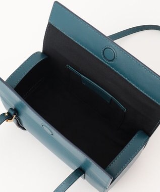 23区 ORSETTO PIAZZA スクエア ハンド バッグ ダークグリーン系