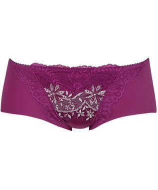 Wing ペアショーツ　【スキマフィットブラ】　裾はフリーカッティング　KB2362とペア　はきこみ丈あさめ　ウイング／ワコール　KF2962 ワイン