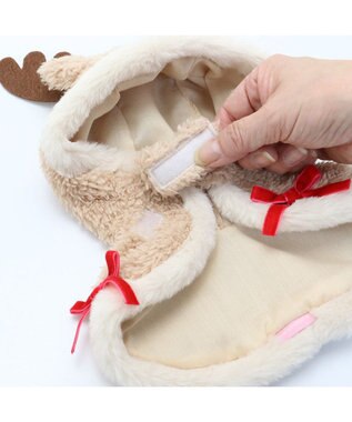 Mother garden とことこお散歩シリーズ わんちゃん ・ユニコーン・ねこちゃん用 お洋服 《サンタクロース /トナカイ ケープ》単品 トナカイ