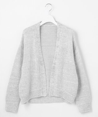 23区 【エステータ】テープヤーン ニットカーディガン シルバー系