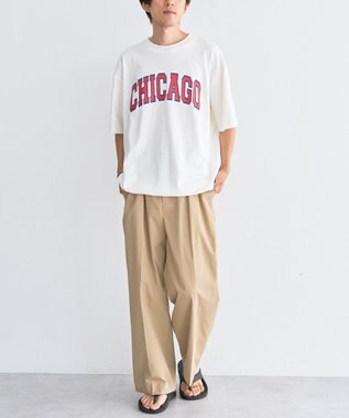 CRAFT STANDARD BOUTIQUE カレッジロゴグラフィックＴシャツ Off White