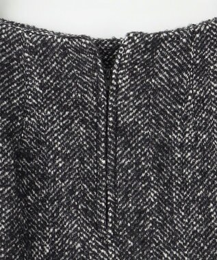 #Newans 【セットアップ可能】裏地キュロットツイードスカート グレー