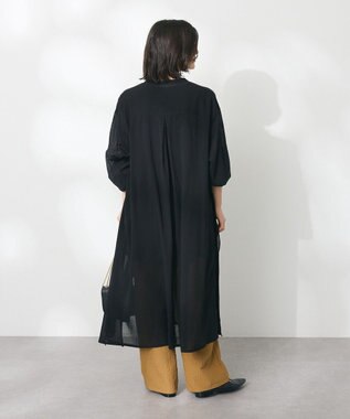 CRAFT STANDARD BOUTIQUE ヴィンテージボイル羽織ワンピース Black