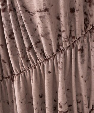 earth music&ecology クラッシュベロアシャーリングワンピース Brown