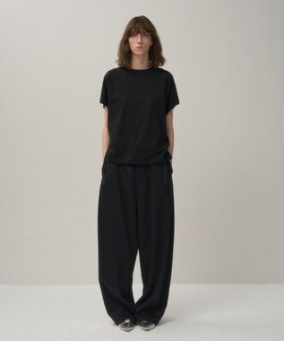 ATON SUVIN 60/2 | キャップスリーブプルオーバー BLACK