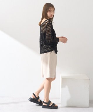 earth music&ecology ＯＲｉｅｎｔａｌ　ＴＲａｆｆｉｃ　パデットサンダル Black