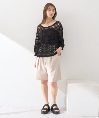 earth music&ecology ＯＲｉｅｎｔａｌ　ＴＲａｆｆｉｃ　パデットサンダル Black