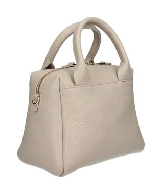 INTER-CHAUSSURES 【CHRISTIAN VILLA】ベーシックレザーハンドバッグ アイボリー