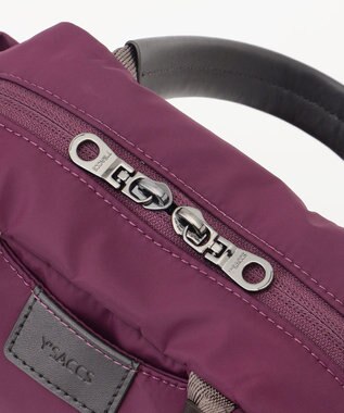 Y'SACCS 【ナイロンタフタ】トラベル2WAYミニボストン パープル