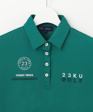 23区GOLF 【WOMEN】ベアカノコ 半袖ポロシャツ グリーン系