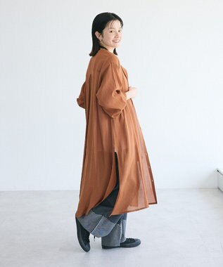 CRAFT STANDARD BOUTIQUE ヴィンテージボイル羽織ワンピース Camel