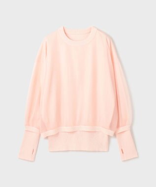 GRACE CONTINENTAL シアーニットトップ ピンク