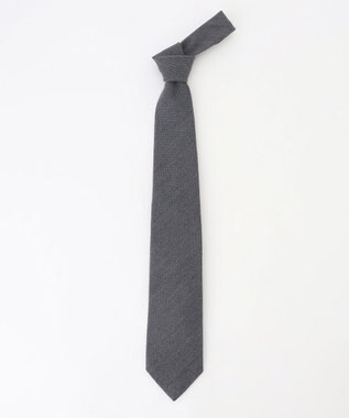 JOSEPH ABBOUD 【日本製】ウールシルクソリッド ネクタイ ライトグレー系