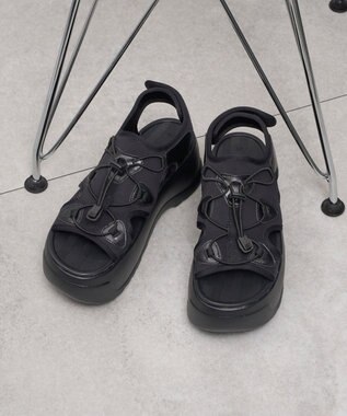 WEGO ボリュームスポーツサンダル ブラック