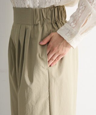 Green Parks ツータックイージーパンツ Khaki