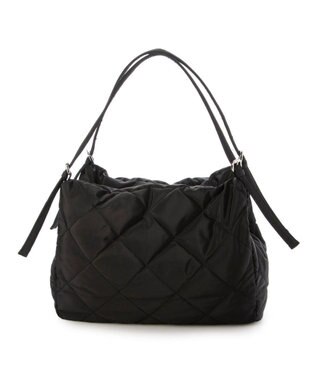 UNBILLION カシュカシュ cachecache / ナイロンキルティング2本手ホーボーバッグ ブラック