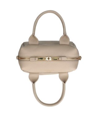 INTER-CHAUSSURES 【CHRISTIAN VILLA】ベーシックレザーハンドバッグ アイボリー