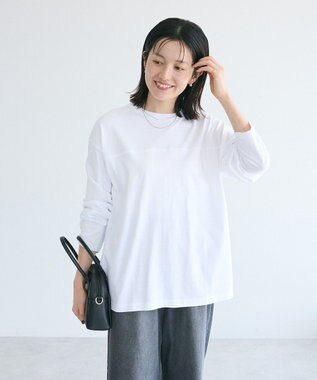 CRAFT STANDARD BOUTIQUE ワンポイント刺繍長袖チュニック White