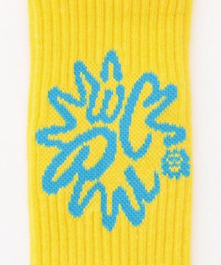 PW CIRCULUS 【虫よけ加工】【WOMEN】サークルロゴ　ミドルソックス  ゴルフ イエロー系