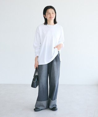 CRAFT STANDARD BOUTIQUE ワンポイント刺繍長袖チュニック White