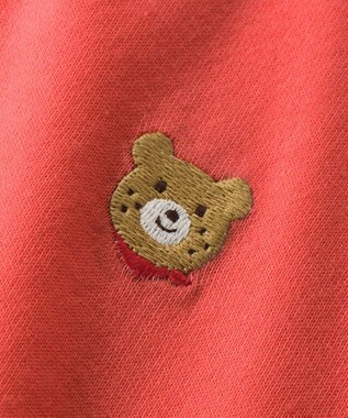 MIKI HOUSE HOT BISCUITS 【70-120cm】【Everyday Series】ワンポイント 長袖Tシャツ コーラルピンク